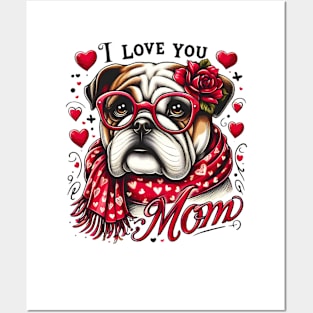 happy mother's day. dog mom lovers funny Posters and Art